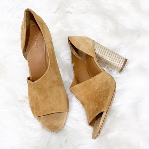 Vince. Percey Block Heel Espadrille Sandal Tan 9 - Picture 2 of 16